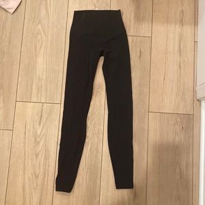 Black lululemon align leggings size 2